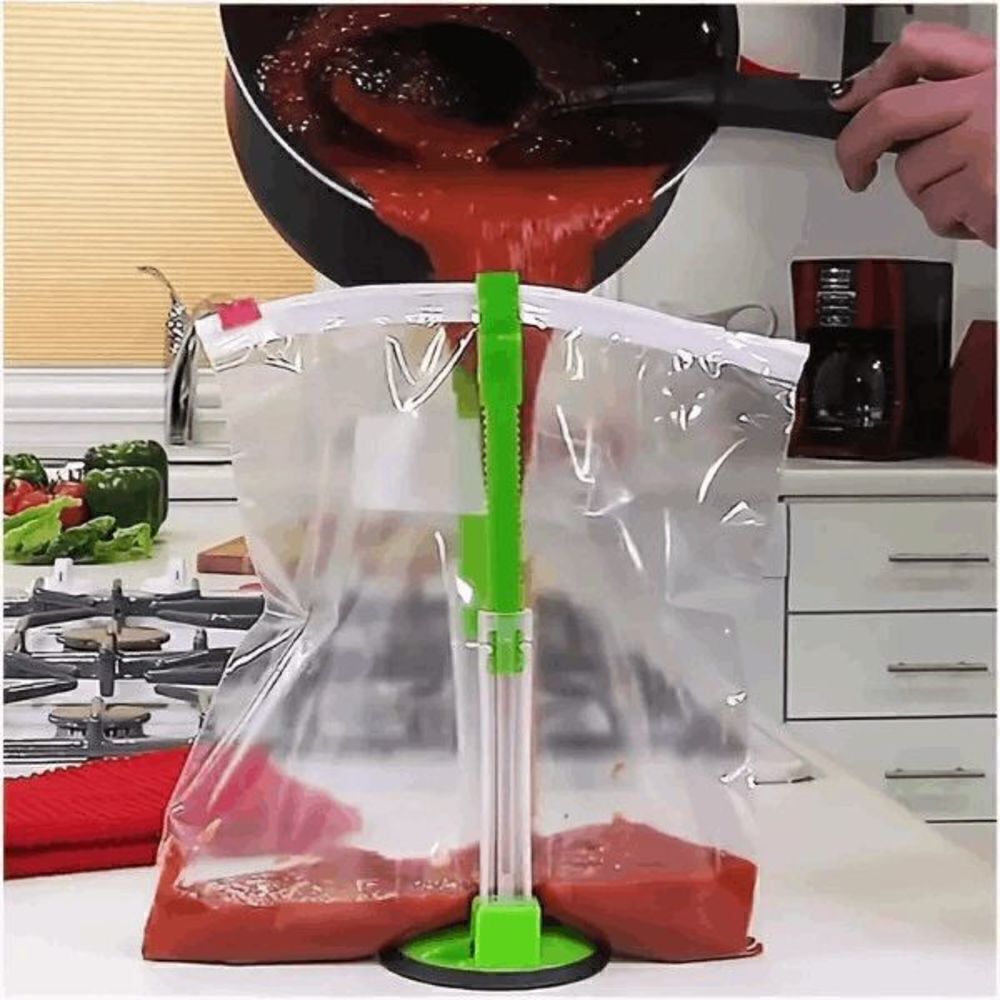 Hands Free Plastic Bag Rack Holder
